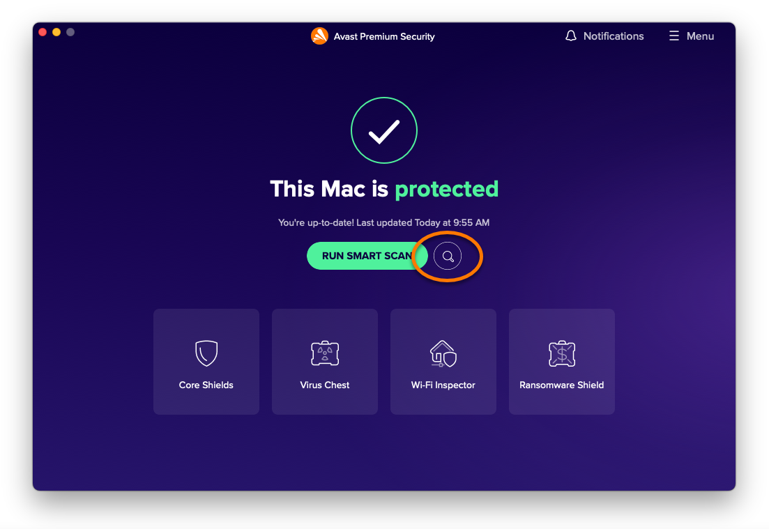 avast for mac how do you scan individual files